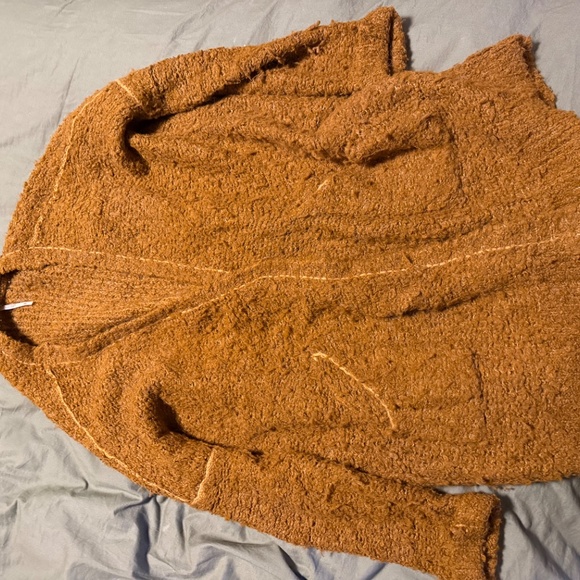 Free People boucle sweater in rust - Small - Picture 2 of 5